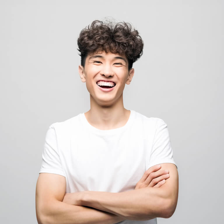 Happy creative freelancer