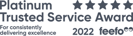 Feefo Platinum Trusted Service Award 2022