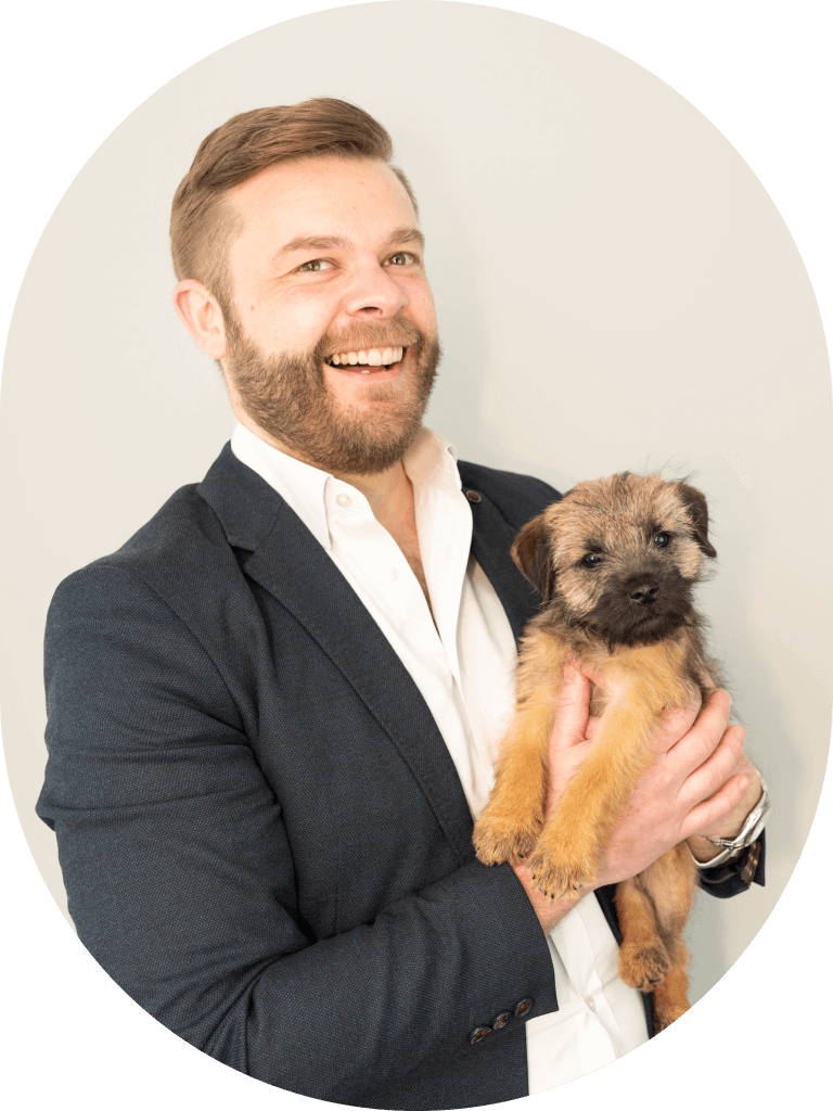 Seb Maley and his dog Rex